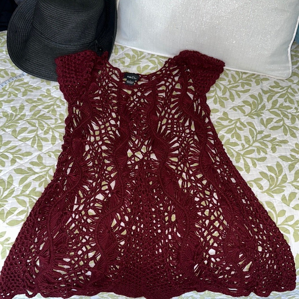 Knit coverup